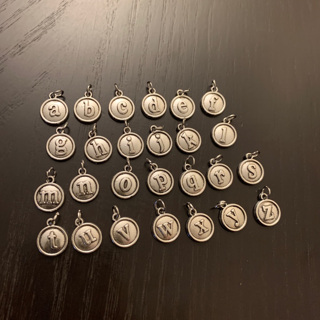 Alphabet Charms